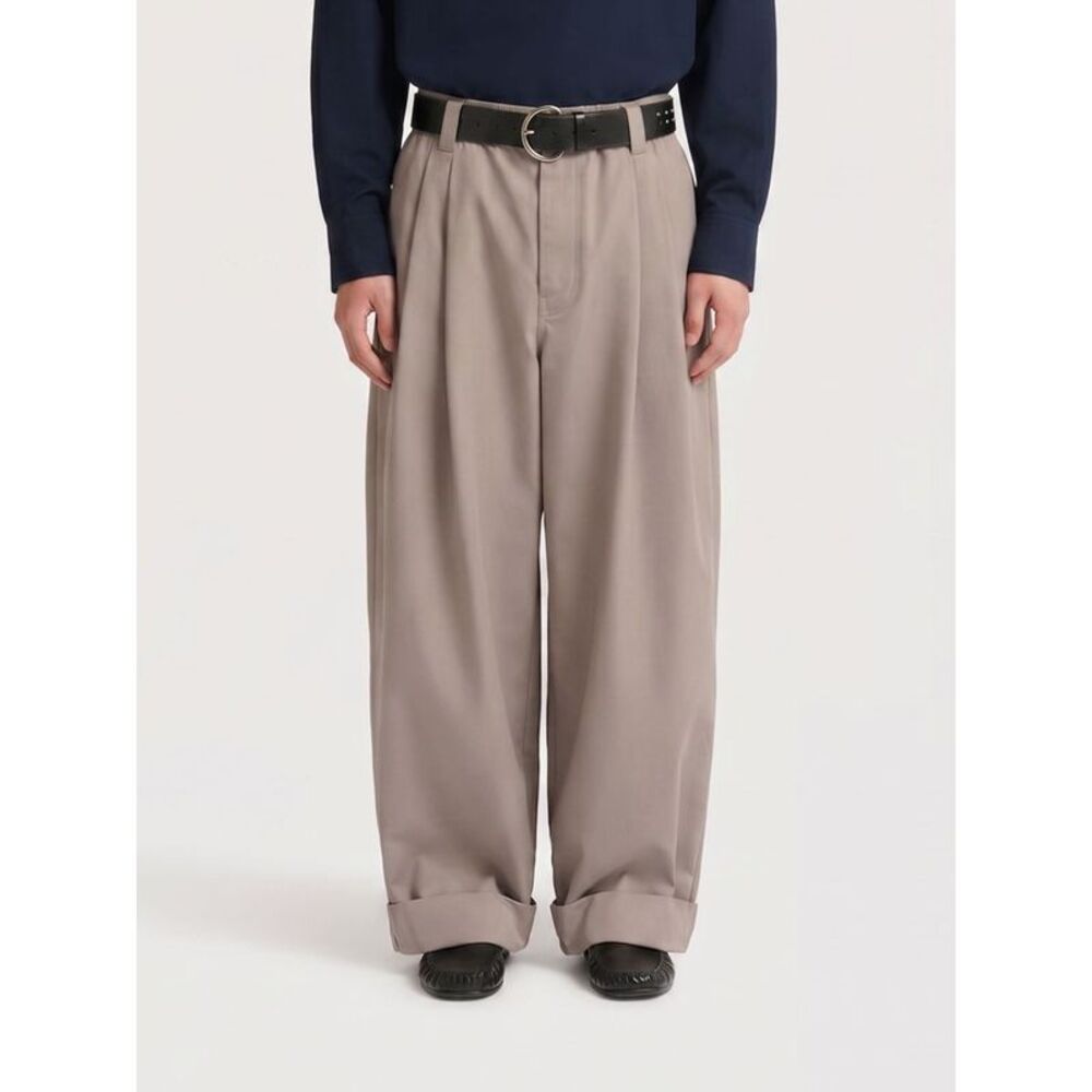 Marni Men Marni Wide-Leg Cotton Trousers With Elasticated Waist And Cuffs